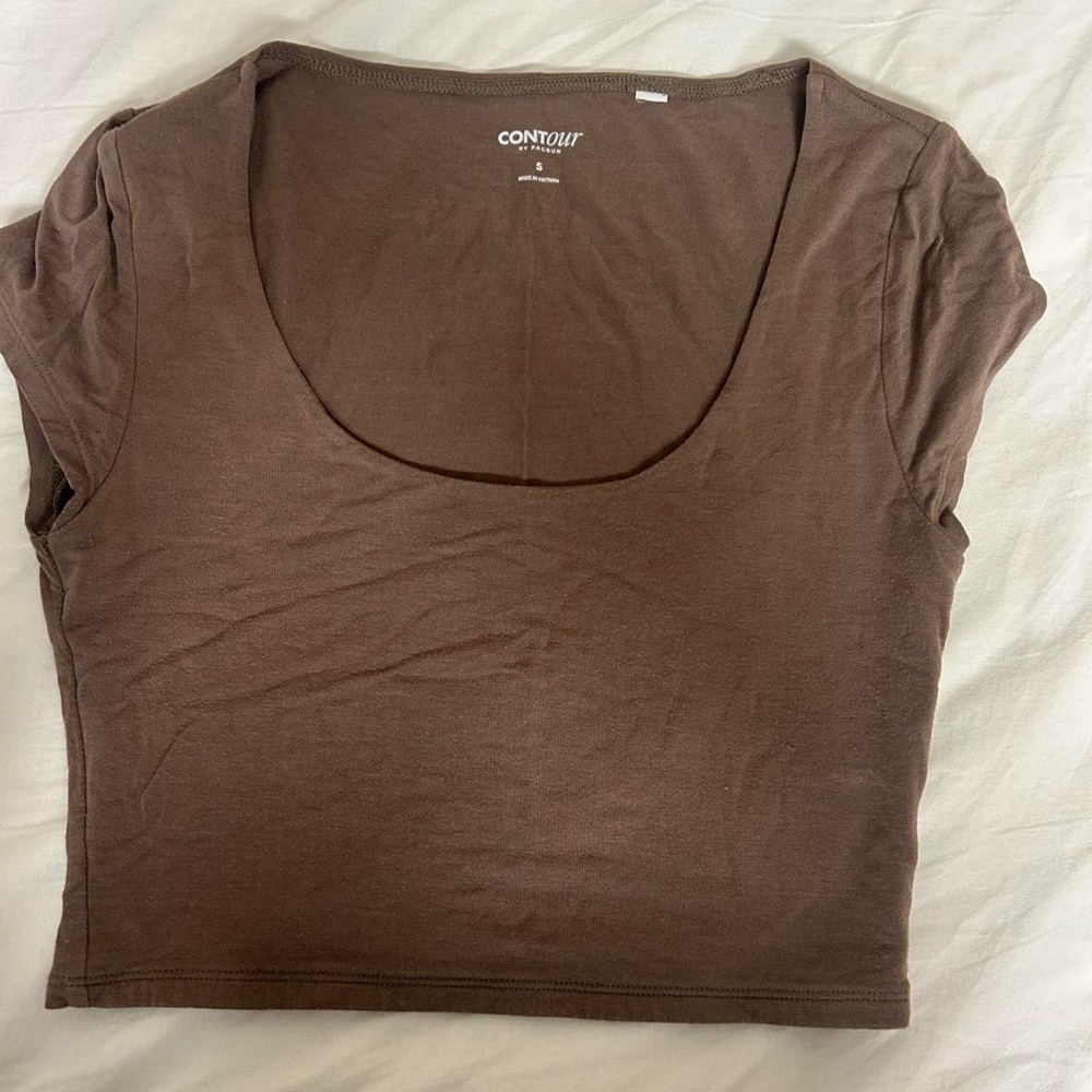PacSun Chocolate Brown Crop Top